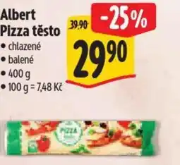 Albert Albert Pizza těsto nabídka