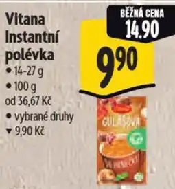 Albert Vitana Instantní polévka nabídka