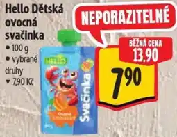 Albert Hello Dětská ovocná svačinka nabídka