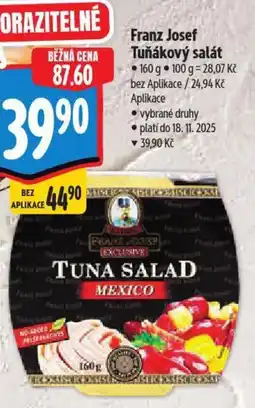 Albert Franz Josef Tuňákový salát nabídka