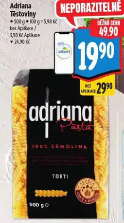 Albert Adriana Těstoviny nabídka