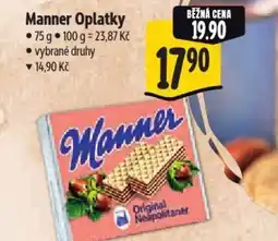 Albert Manner Oplatky nabídka