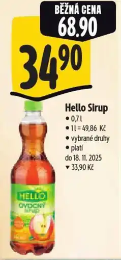 Albert Hello Sirup nabídka