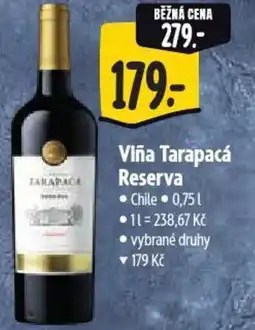 Albert Viña Tarapacá Reserva nabídka