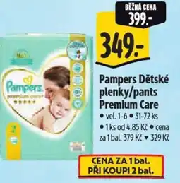 Albert Pampers Dětské plenky/pants Premium Care nabídka