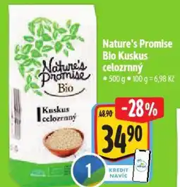 Albert Nature's Promise Bio Kuskus celozrnný nabídka