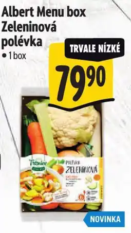 Albert Albert Menu box Zeleninová polévka nabídka