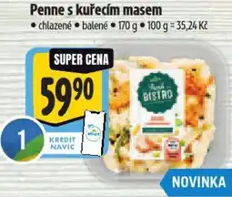 Albert Penne s kuřecím masem nabídka