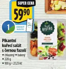 Albert Pikantní kuřecí salát s černou fazolí nabídka