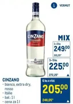 Makro Cinzano nabídka