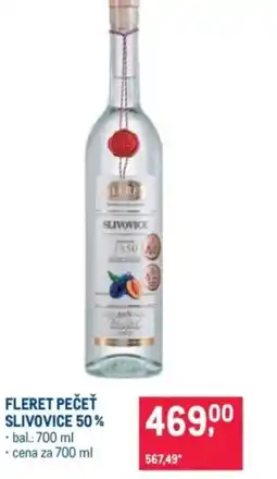Makro Fleret pečeť slivovice 50% nabídka