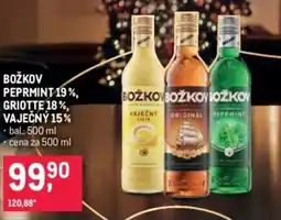Makro Božkov peprmint 19%, griotte 18%, vaječný 15% nabídka