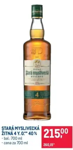 Makro Stará myslivecká zitna 4 y.o 40% nabídka