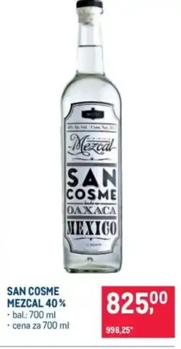 Makro San cosme mezcal 40% nabídka