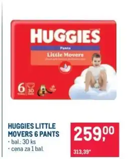 Makro Huggies little movers 6 pants nabídka