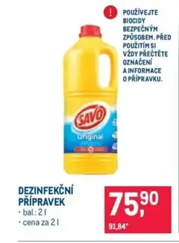 Makro SAVO Dezinfekční přípravek nabídka