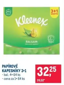 Makro Papírové kapesníky 3+1 nabídka