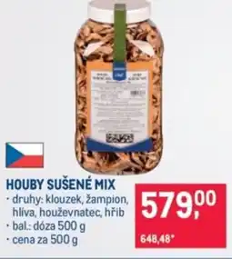 Makro Houby sušené mix nabídka