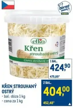 Makro Křen strouhaný ostrý nabídka