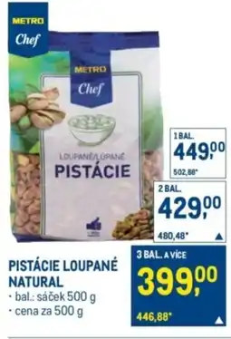 Makro Pistácie loupané natural nabídka