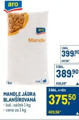 Makro Mandle jádra blanšírovana nabídka