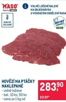 Makro Hovězí na ptáčky naklepané nabídka