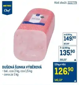 Makro Dušená šunka výběrová nabídka
