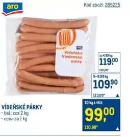 Makro Vídeňské párky nabídka