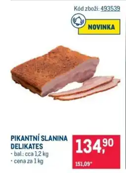 Makro Pikantní slanina delikates nabídka