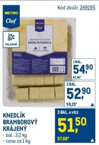 Makro Knedlík bramborový krájený nabídka