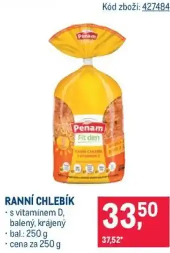 Makro Ranní chlebík nabídka