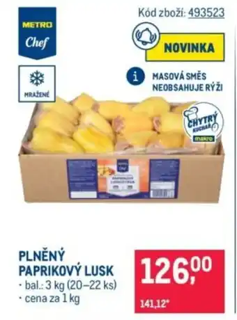Makro Plněný paprikový lusk nabídka