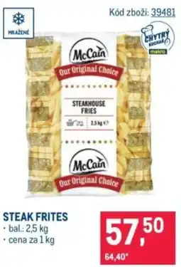 Makro Steak frites nabídka