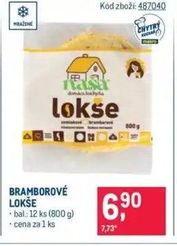 Makro Bramborové lokše nabídka