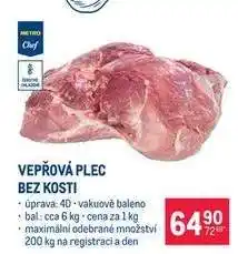 Makro Vepřová plec bez kosti nabídka
