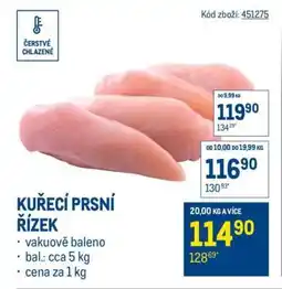 Makro Kuřecí prsní řízek nabídka