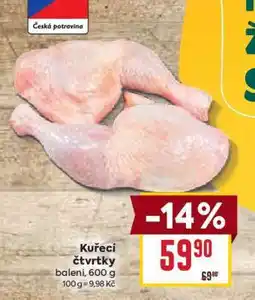 Billa Kuřecí čtvrtky nabídka