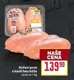 Billa Kuřecí prsa s kostí bez kůže nabídka