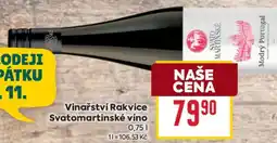 Billa Vinařství Rakvice Svatomartinské víno nabídka