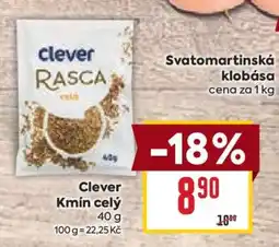 Billa Clever Kmín celý nabídka