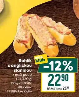 Billa Rohlík s anglickou slaninou nabídka