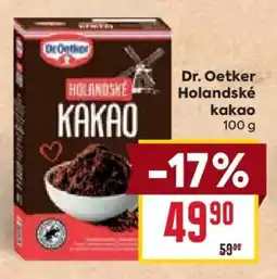 Billa Dr. Oetker Holandské kakao nabídka