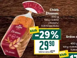Billa Chléb Žitamoc nabídka