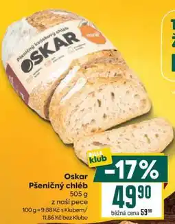 Billa Oskar Pšeničný chléb nabídka