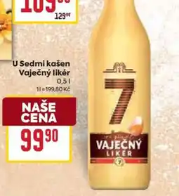 Billa U sedmi Kašen Vaječný likér nabídka
