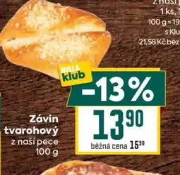 Billa Závin tvarohový nabídka