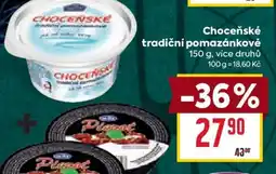 Billa Choceňské tradiční pomazánkové nabídka