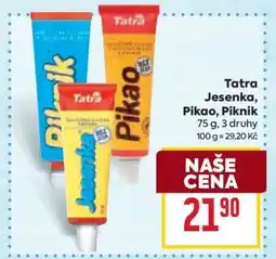 Billa Tatra Jesenka, Pikao, Piknik nabídka