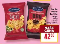 Billa Santa Maria Tortilla chips nabídka