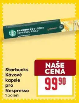 Billa Starbucks Kávové kapsle pro Nespresso nabídka